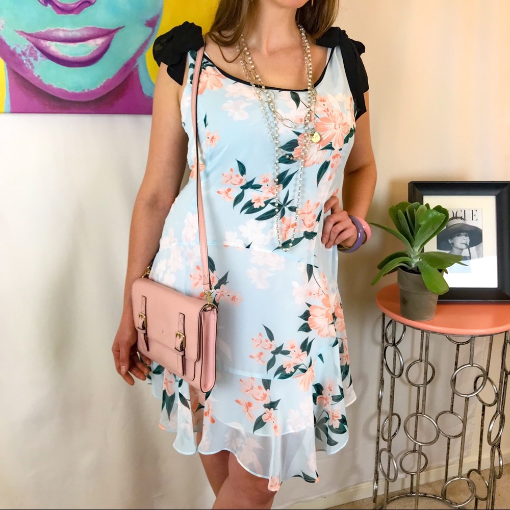 NEW Donna Morgan Floral Print Dress